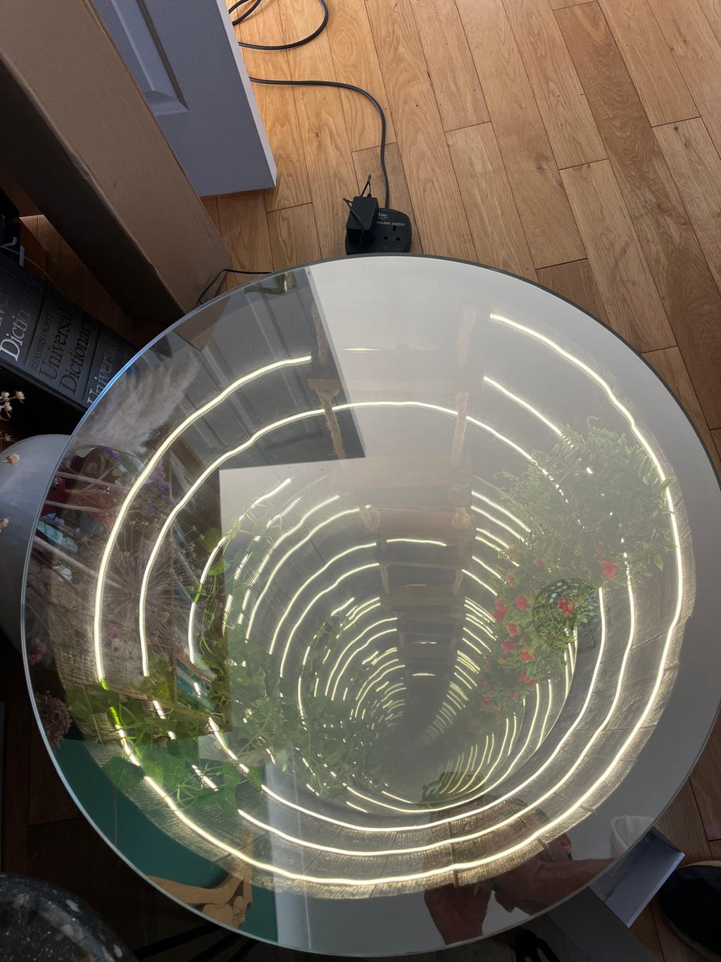 Irish Whiskey barrel infinity table