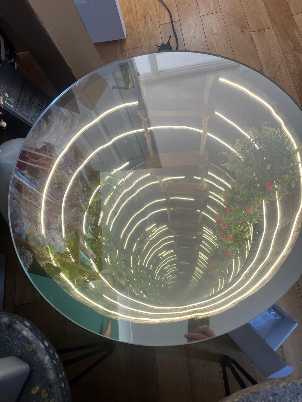 Irish Whiskey barrel infinity table